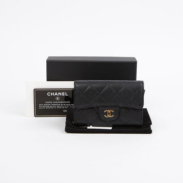 CHANEL Caviar Classic Card Holder Wallet A80799 155994293