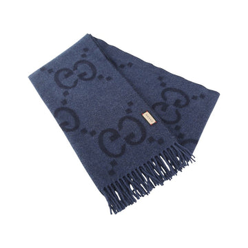 Gucci Cashmere GG Jacquard Muffler Scarf 37188Y 156293655