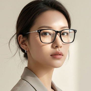 Bally Titanium Eyeglass Frame BY5057D 001 Luxury Square Horn-Rimmed Asian Fit 75788176