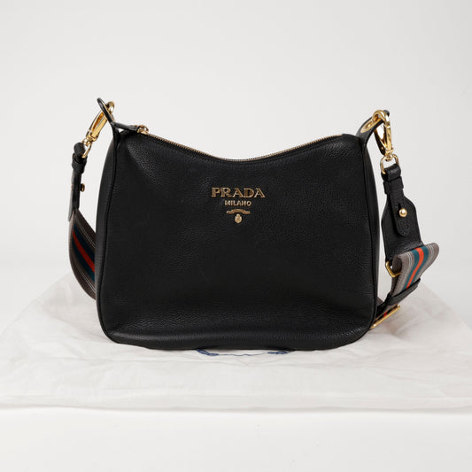 PRADA Metall-Logo Schultercrossbody Tasche 155525812