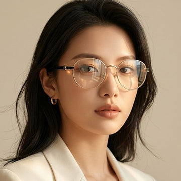 Moncler Eyeglass Frame ML5179 032 Luxury Gold Round Frame 65871835
