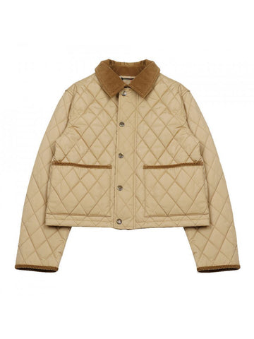 Burberry Cropped Quilted Nylon Jacket 8105098 151055418