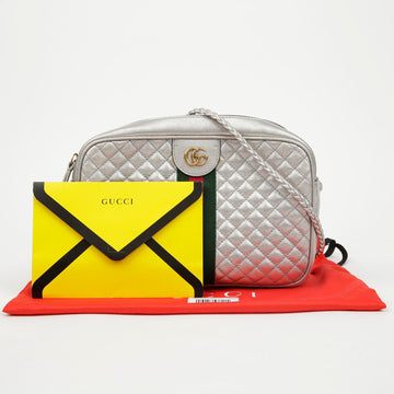 GUCCI Laminierte kleine Schulter-Crossbody-Tasche 155912142
