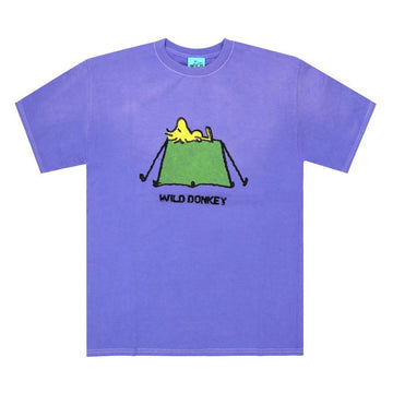 WILD DONKEY T-Shirt mit Kurzen Ärmeln in Verblasstem Violett 156331142