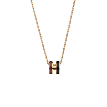 HERMES ミニポップHロカバー ペンダント 女性用ネックレス 二色 ゴールド H100066F B1 156332610