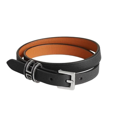 HERMES Doppel-Tour-Armband aus Leder 156332836