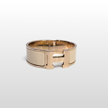 HERMES Click Clack PM Armband Beige H300001F 156334671
