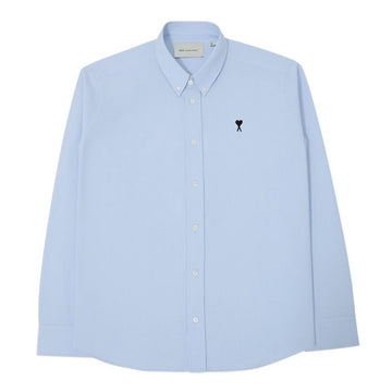 AMI Small Heart Logo Men's Shirt HSH763 CO0031 450 156335357 [P]