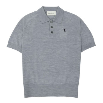 AMI Klein Herz Logo Herren Polo Kurzarm Strick HPL438 KN0039 0504 156335363 [P]