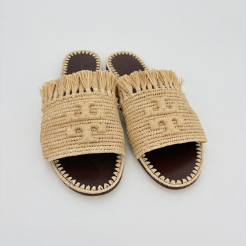 Tory Burch Raffia Slide Mule 156350256