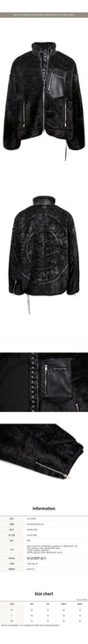 MASTERMIND JAPAN Mastermind Black Skull Oversized Bomber Jacket MJ24E13 BL048 301 116921400 [P]