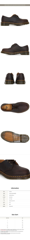 DR. MARTENS 1461 Crazy Horse Loafer in Dunkelbraun 160781639 [P]