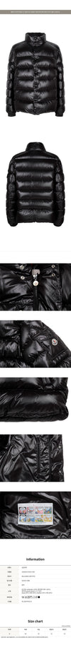 Moncler Black Rulè Goose Down Jacket 1A00003 595ZJ 999 147687490 [P]