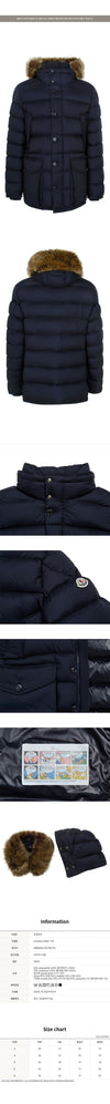 MONCLER Navy Cluny Pelz Gänsedaunenjacke 1C00010 596K7 776 148525142 [P]