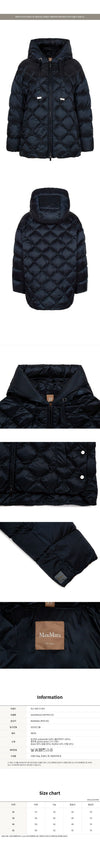 MaxMara 25FW Navy Softfe Goose Down Jacket 2529486125 075 148675231 [P]
