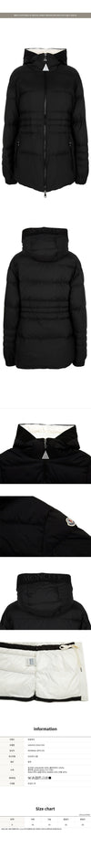 Moncler Black Messein Hooded Goose Down Jacket 1A00002 595A2 999 149422016 [P]