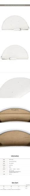 MAISON MARGIELA ハーフムーンストラップポーチ ホワイトステッチ SA2VL0018 P6799 T1038 149749209 [P]