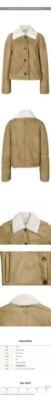 LOEWE 25FWキャメルシアリングカラージャケット 3150 150975862 [P]