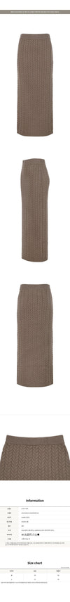 MaxMara 25FW Sand Avignon Wool Cashmere Skirt 006 154520292 [P]