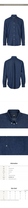 Fendi Blue Chambray Denim Shirt 154826567 [P]