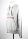 Gucci Tee with Logo Hoodie Gray M(100) 156351197 [P]