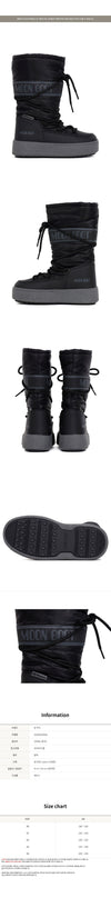 Moon Boot KIDS Black J-Track WP High Boots 87235906 [P]