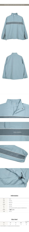 MALBON GOLF Blaue Bermuda-Anorak-Jacke M 7946 SBL 91685932 [P]