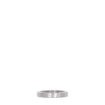 Maison Margiela Silver Logo Numbering Engraved Ring 138360267