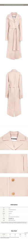 Jil Sander Peony Wool Long Coat 96175864 [P]