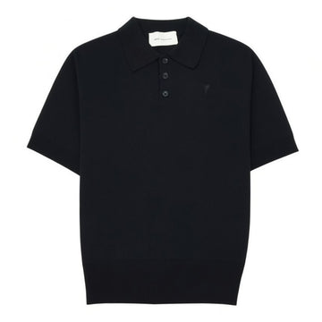 AMI Small Heart Logo Men's Polo Short Sleeve Knit 156335364