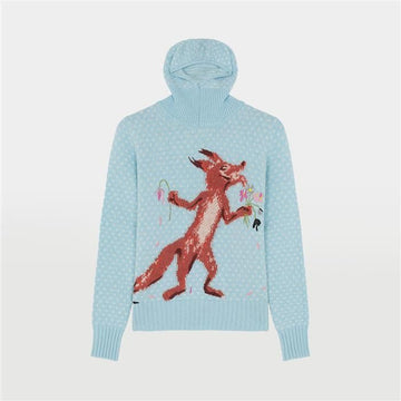 MAISON KITSUNE フラワーフォックスフードニット 156352907