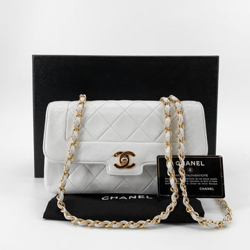 CHANEL Diana Lambskin Gold-tone Shoulder Bag 156352980