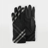 BURBERRY バイアスチェックウールレザーグローブ 156353012 [P]
