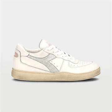 DIADORA ヘリテージ ミ バスケット ロー シルバー スニーカー 201181013 C0516 156353469