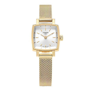 TISSOT Damen-Metallarmbanduhr Lovely Square 152929707