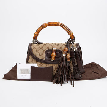 GUCCI 240242 GG バンブートップハンドルトートショルダーバッグ 155922857