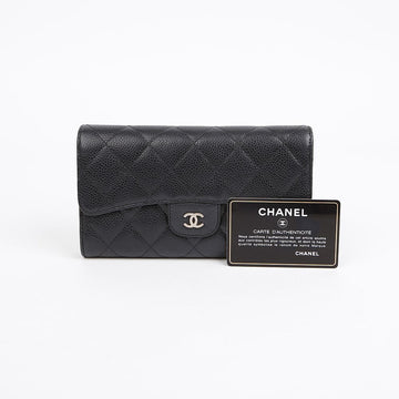 CHANEL キャビア クラシック 長財布 A31506 155995457