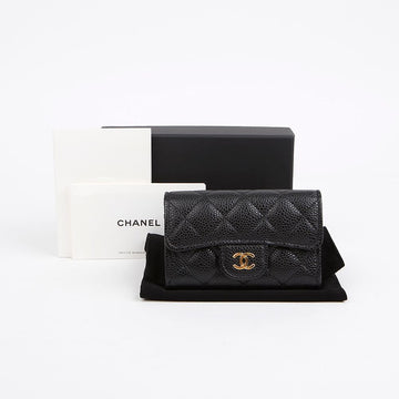 CHANEL キャビア クラシック カード ホルダー 財布 156003659