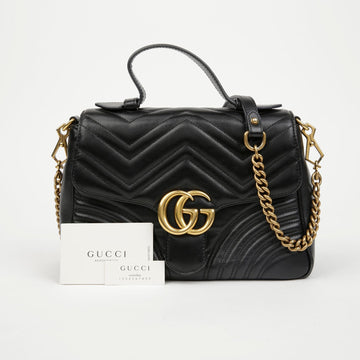 Gucci GG Marmont Small Top Handle Tote Shoulder Bag 155997577