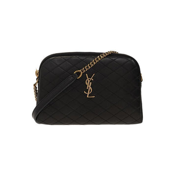 Saint Laurent Quilted Logo Gabby Pouch Shoulder Crossbody Bag Black 733667 1EL07 1000 150726863