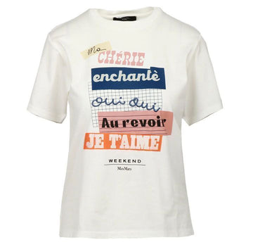 MAXMARA CABINA グラフィックロゴ Tシャツ ホワイト 2515971041 008 149268577