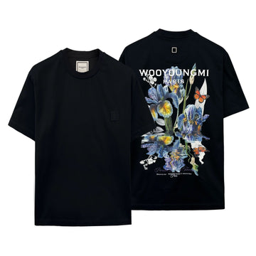 WOOYOUNGMI ブルーフラワー半袖Tシャツ 156398127