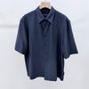 LOUIS VUITTON モノグラム シルクブレンド 半袖シャツ 24ss L 156399737 [P]