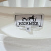 HERMES ラムスキンレザー パッチ ホワイト 半袖 Tシャツ 156411590 [P]