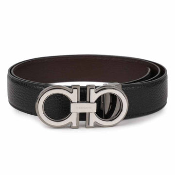 SALVATORE FERRAGAMO Reversibler Leder-Gürtel 67-A254 NERO+HICORY 152199744