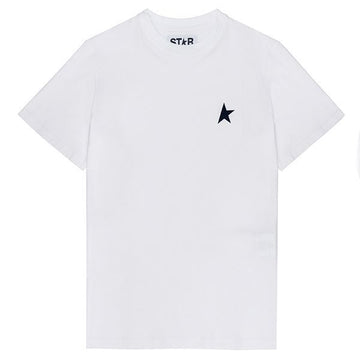 Golden Goose Dark Blue Star Front White T-Shirt 52244068
