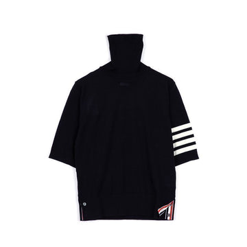 Thom Browne Fine Merino 4-Bar Relaxed Short Sleeve Turtleneck FKA434AY1014-415 63436513