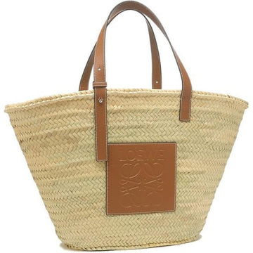 LOEWE パームリーフとカーフスキンのラージバスケットバッグ (32702S81 2435) 149908691