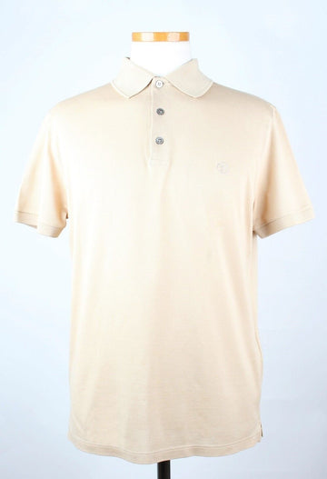 LOUIS VUITTON Klassisches Baumwoll-Polo-T-Shirt Beige S (90-95) 156457952