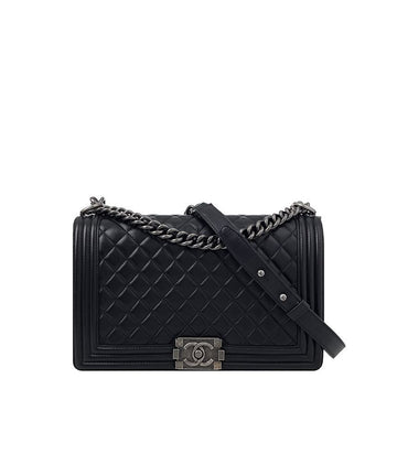 CHANEL ボーイバッグ ラージ ブラック ヴィンテージメタル 6ET0902 156459605